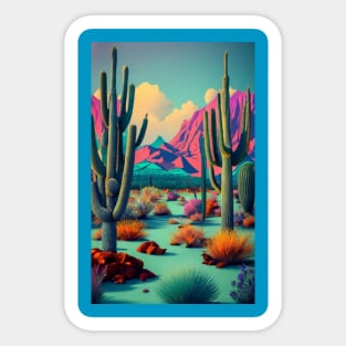 Abstract Desert Landscape Sticker